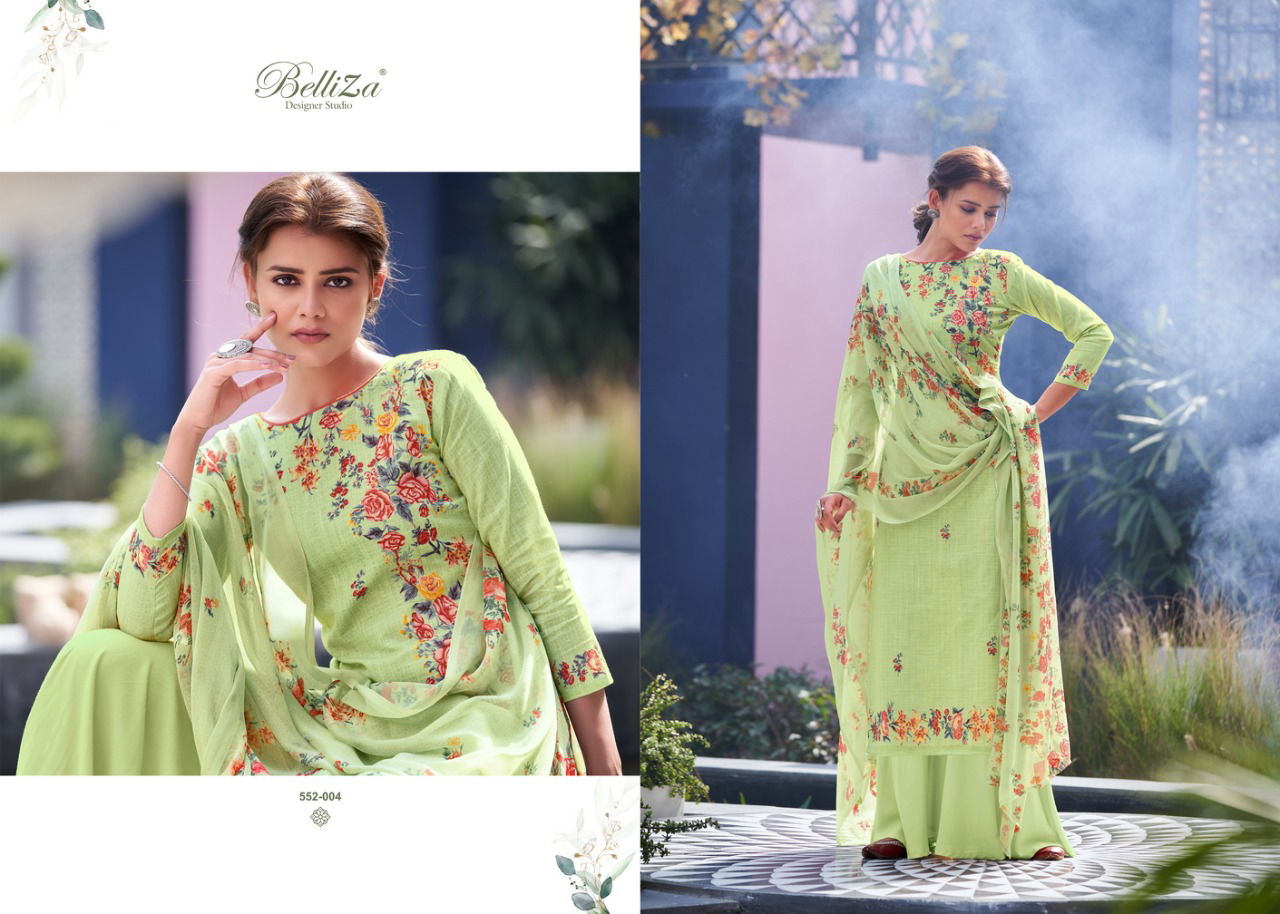 Belliza Helix 2 Pure Cotton Digital Print Latest Fance Designer Dress Material Collection